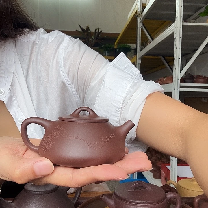 茶壶紫砂梅花石瓢150cc