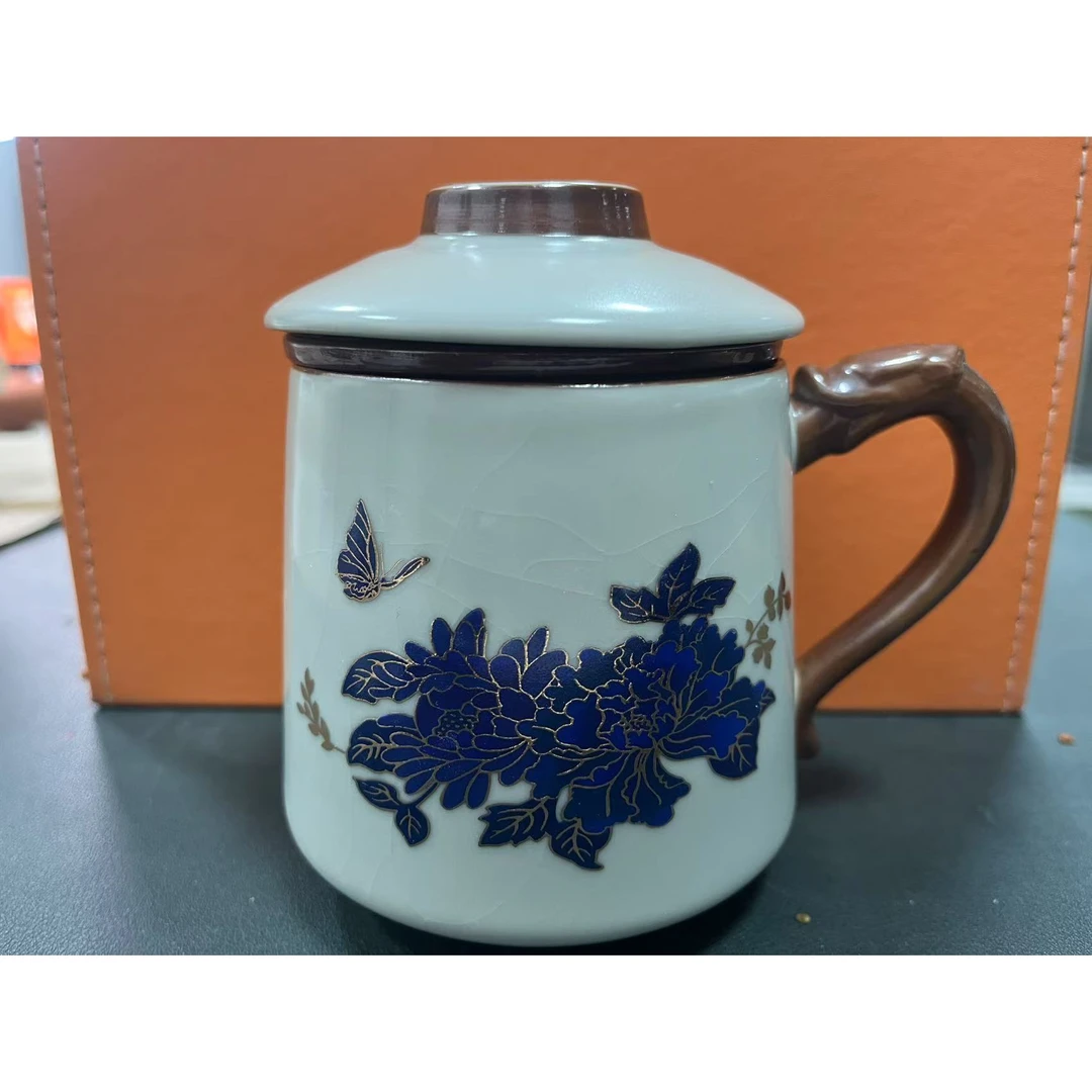 蝶恋花变色办公杯