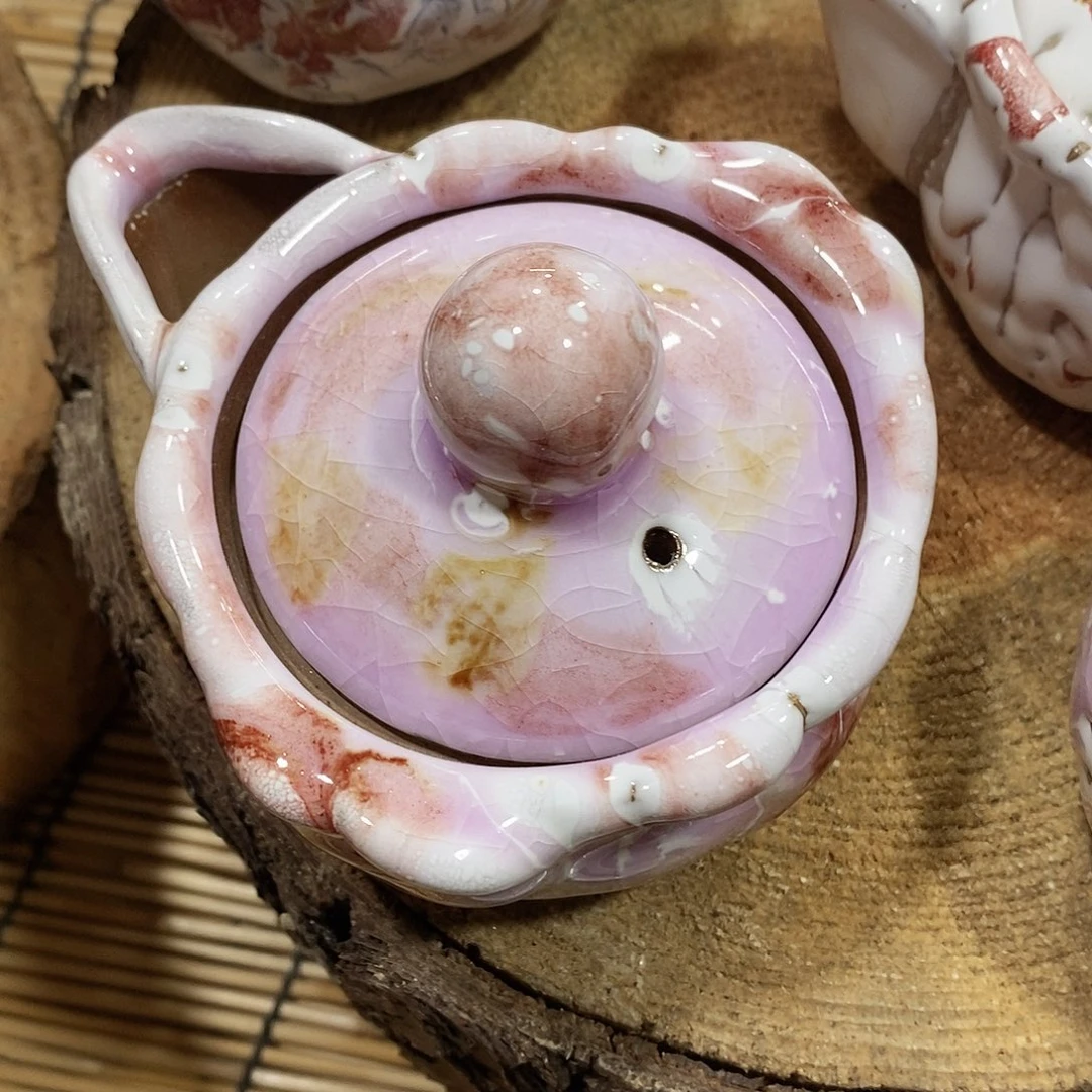 粗陶志野柴烧茶器