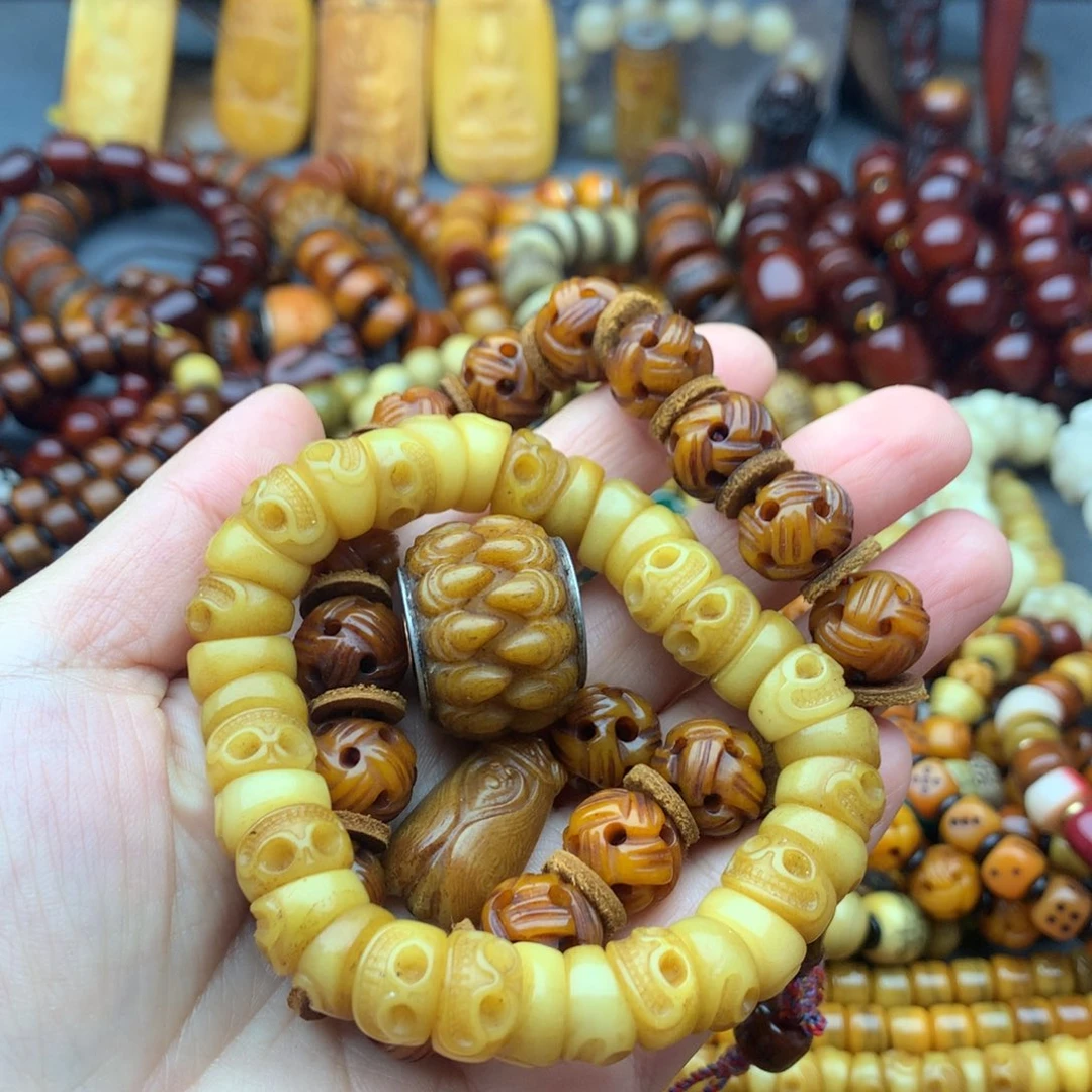 糜****牛骨手串/手链牦牛骨手串