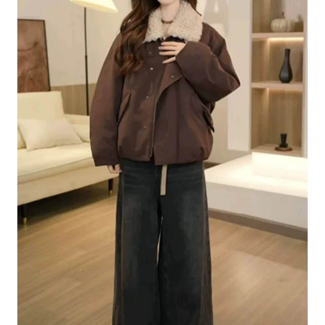 【日系工装&可拆卸毛领夹克棉服】秋冬新款！质感多色百搭棉服926