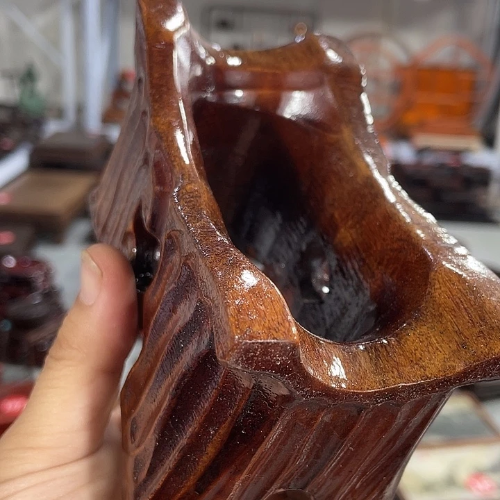 紫砂红木底座工艺品红木底座工艺品13公分