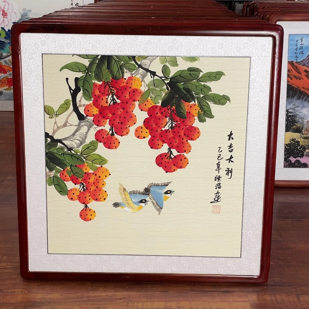 国画带框尺寸63*63厘米