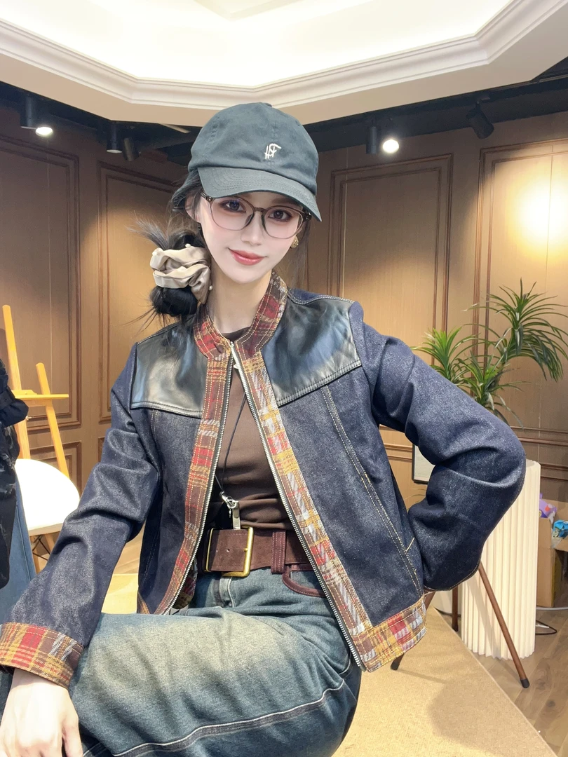 【千艺-Studio】“晚风”秋装海宁时尚秋冬短款网红设计师夹克外套