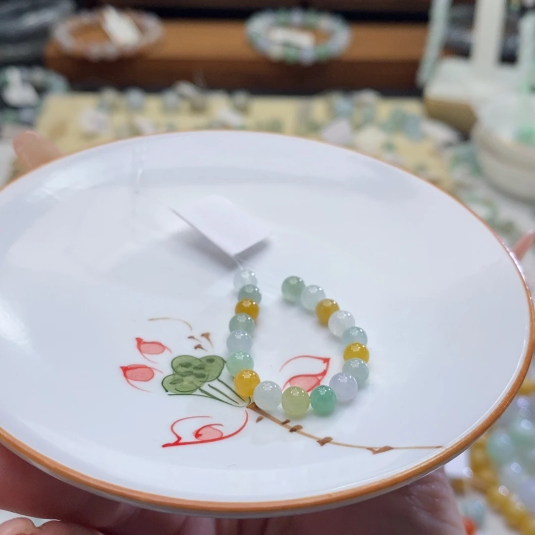手链翡翠未镶嵌翡翠d2771卡3.8