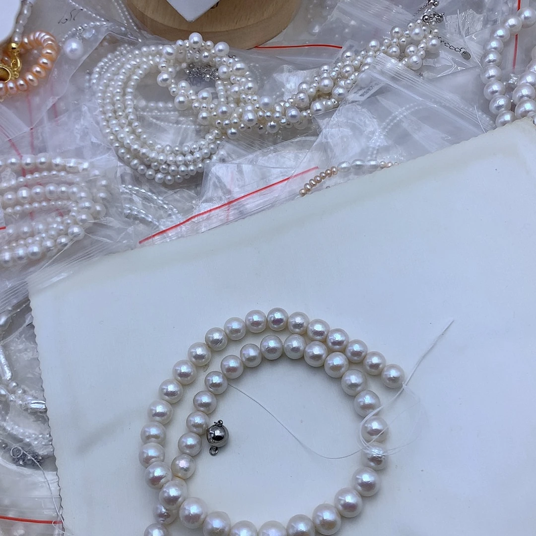 淡水珍珠银S925镶嵌颈饰