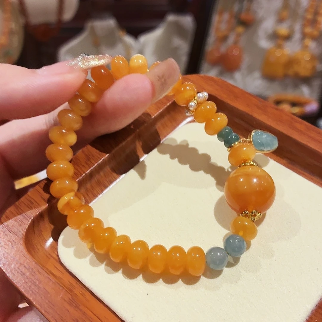 蜜蜡未镶嵌手链手串