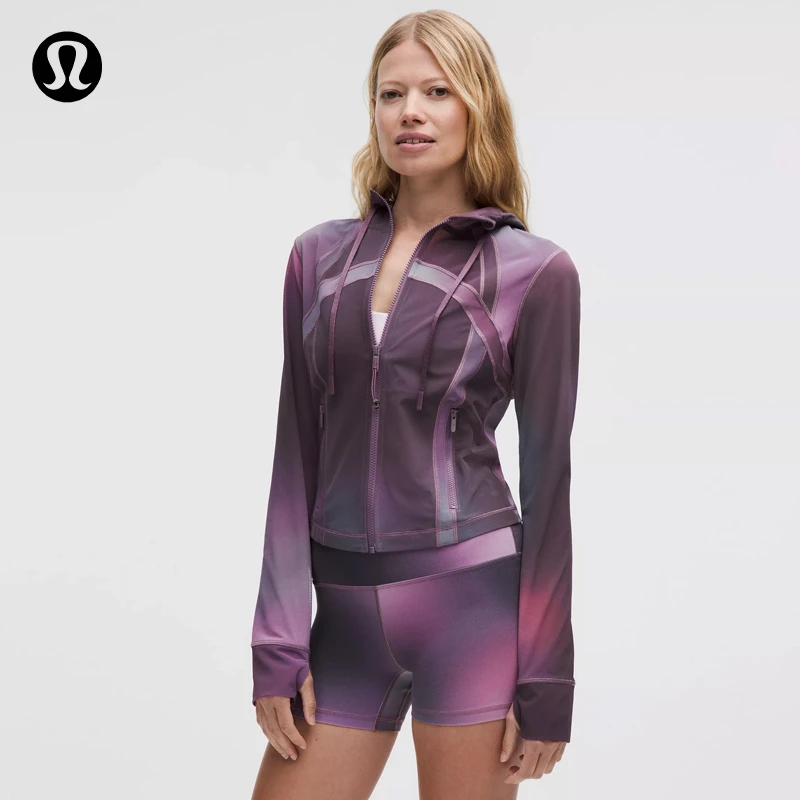 Define 女士短款连帽夹克 *网面丨lululemon丨LW3IP0S