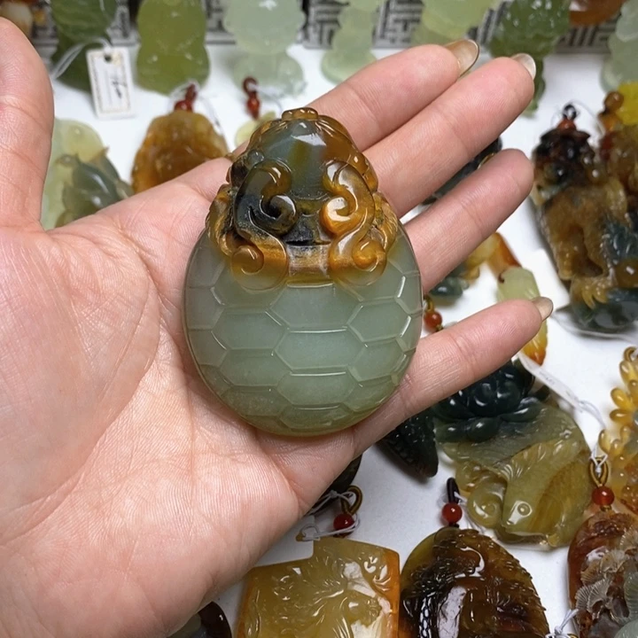 蛇纹石玉颈饰未镶嵌❻***深