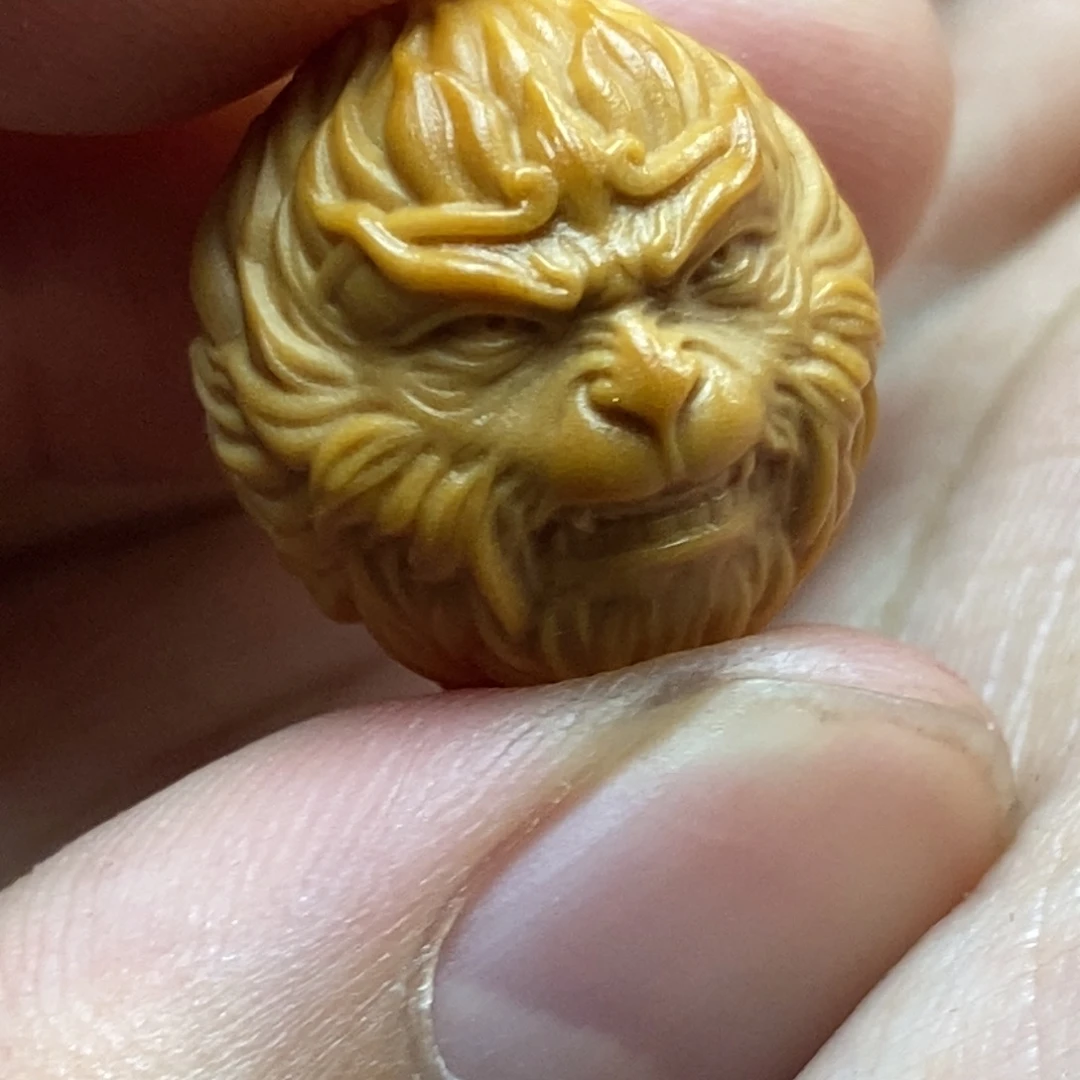 猴头核桃吊坠素大圣