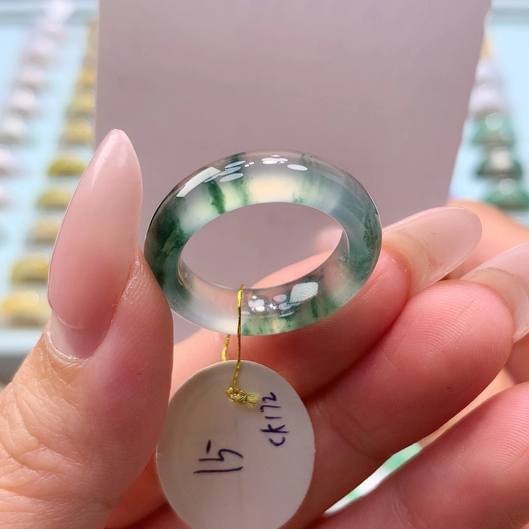 未镶嵌戒指翡翠15圈