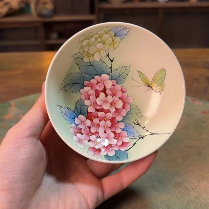 柴烧纯手工手绘陶瓷