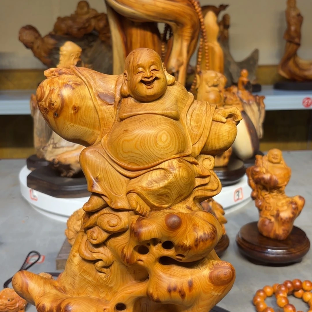 木太行崖柏弥勒佛瘤疤