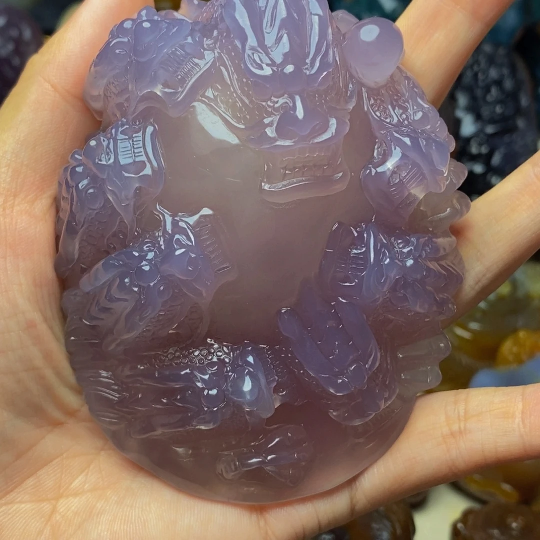 胖***子未镶嵌把件玛瑙/玉髓