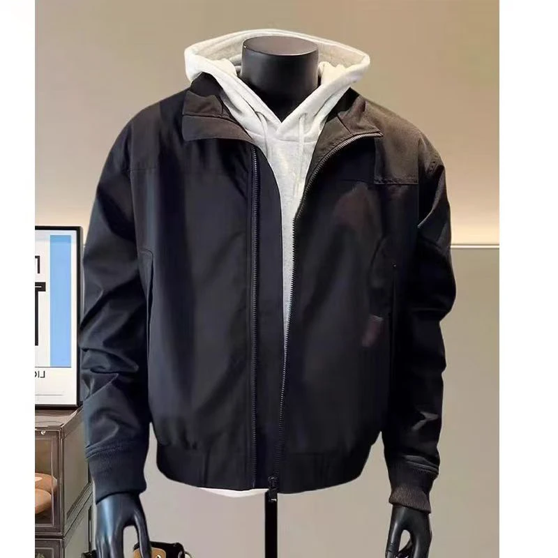 美式飞行教练夹克男春秋痞帅高级感短款外套设计感三防工装棒球服