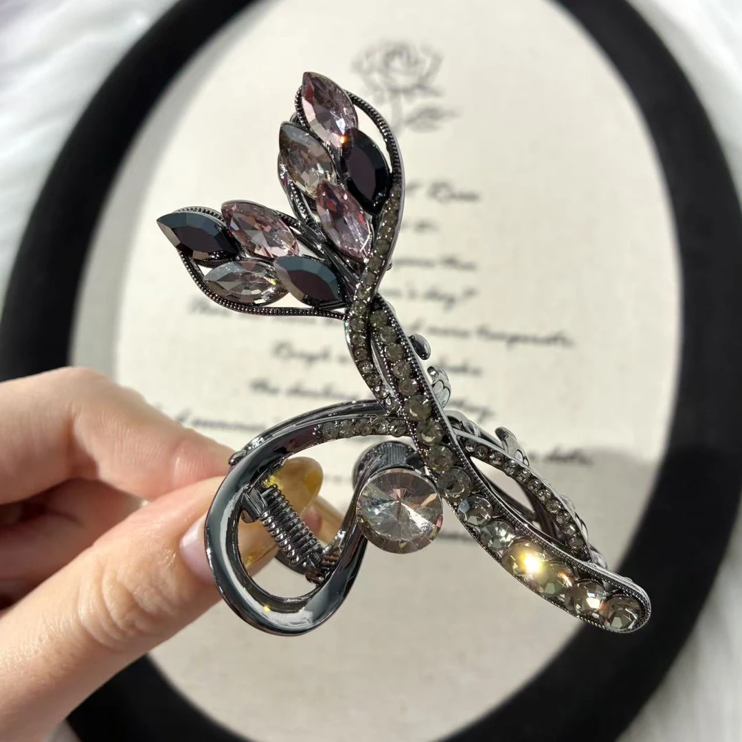 远远（YY2253）发夹抓夹镶嵌精致优雅7CM