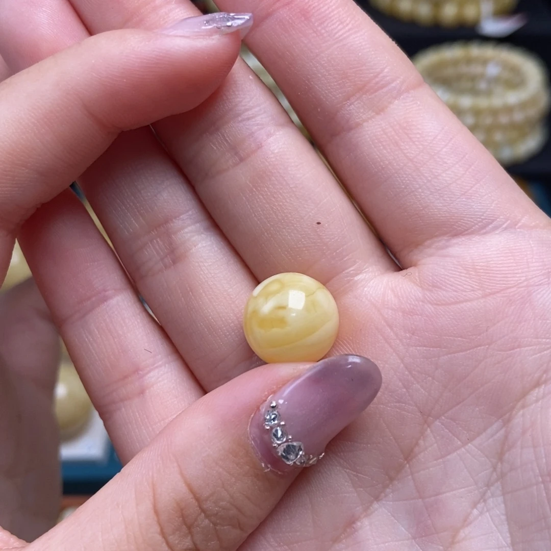 蜜蜡未镶嵌珠宝奇石12.4mm
