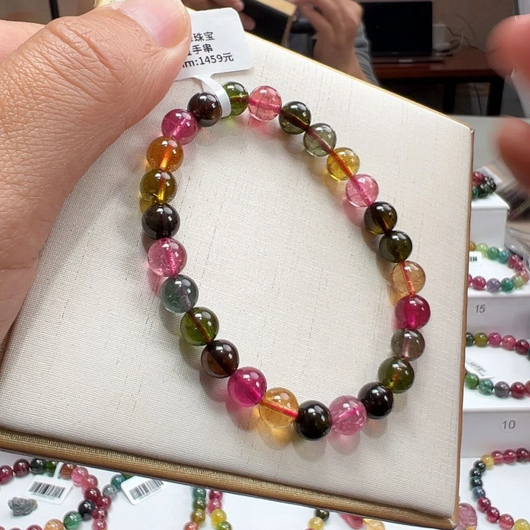 碧玺未镶嵌手串7mmmmmmmm