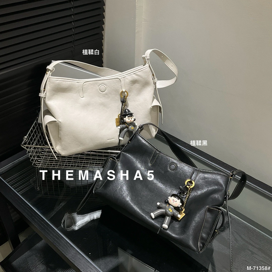 玛莎2024春季新款女包高级感复古大容量托特包时尚百搭单肩斜挎包