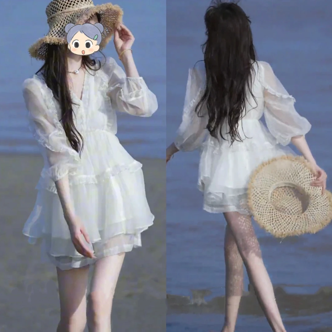 2025夏季新款时尚显瘦气质女士网红洋气两件套百搭款D21460