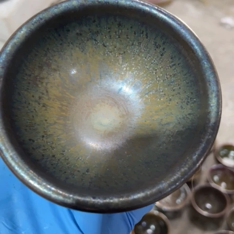 茶盏建阳建盏微瑕平口