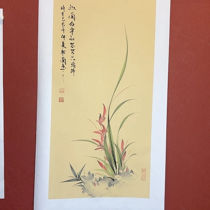 国画听兰老师花鸟