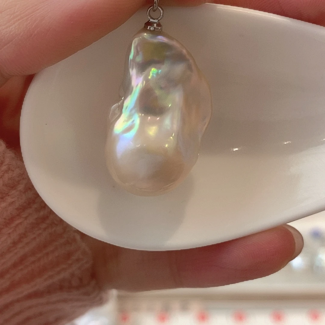 淡水珍珠颈饰银S925镶嵌