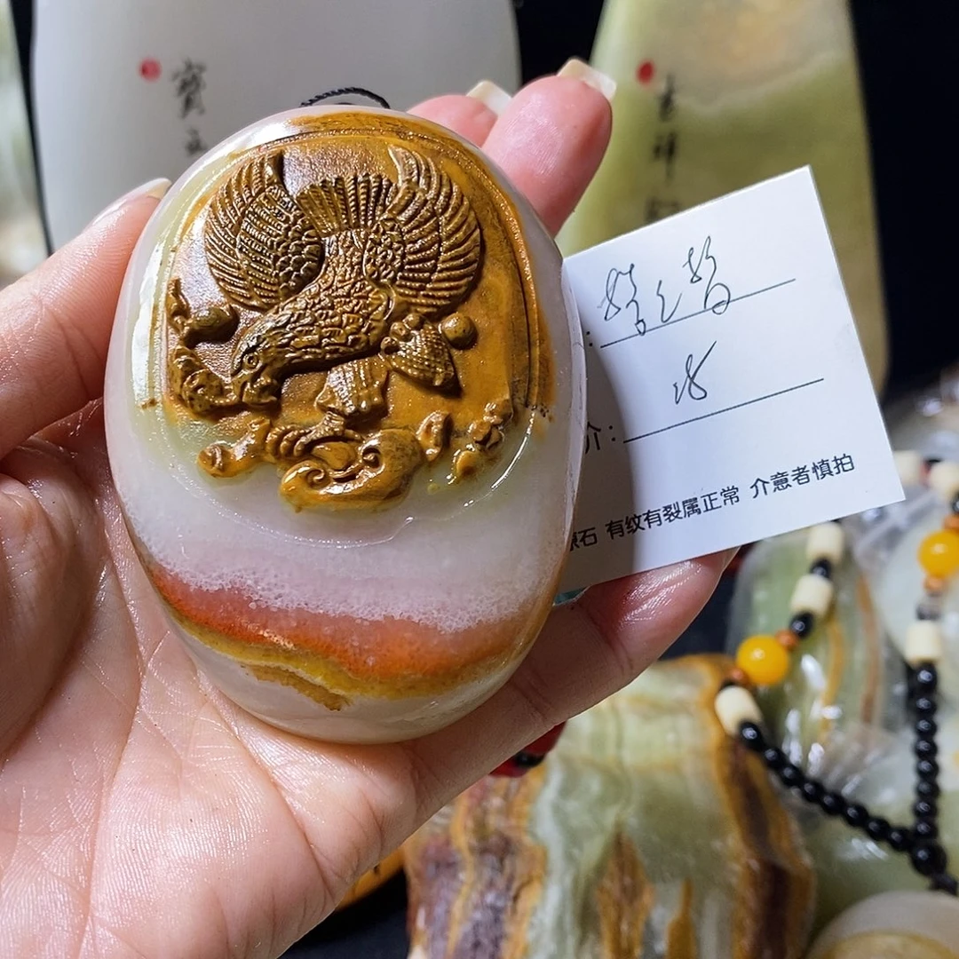 石材梦*梦古青石手把件