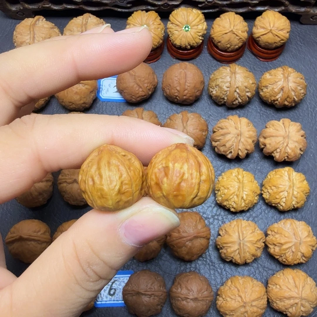 文玩核桃把件19尺小金豆练手对0011