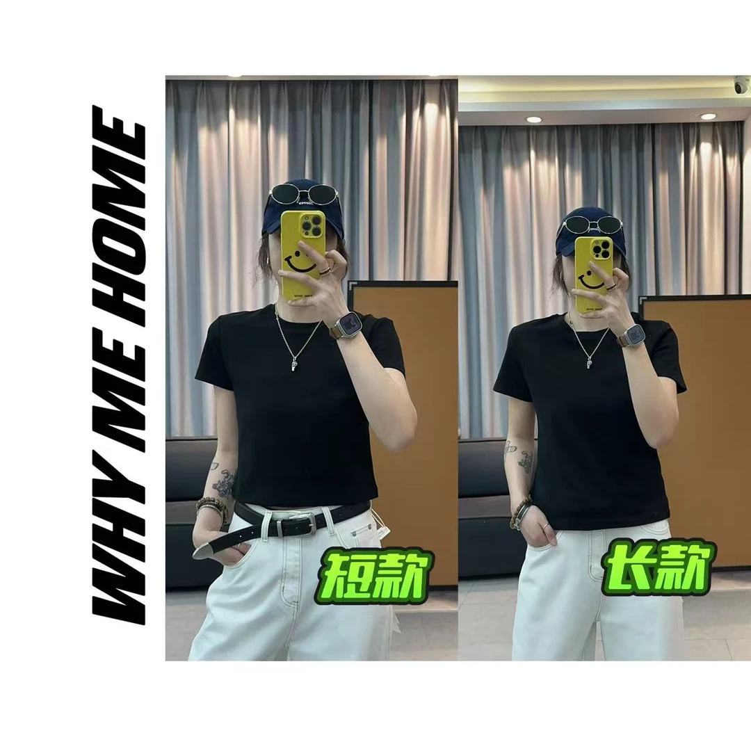 【不变形T恤】休闲百搭夏季圆领纯色上衣977688