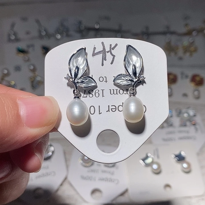 耳饰未镶嵌淡水珍珠