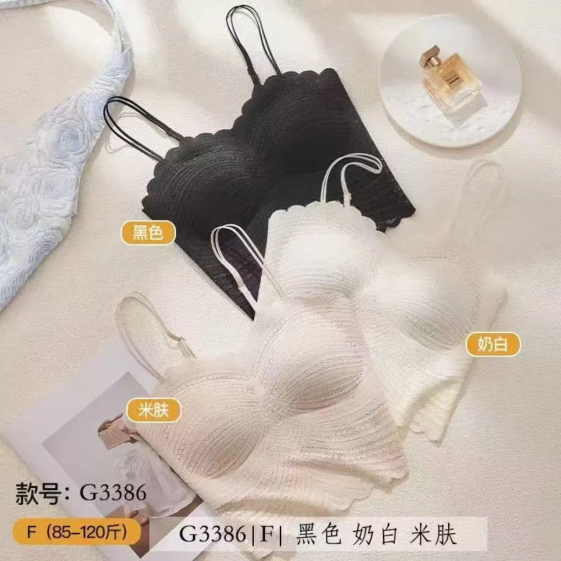 3386蕾丝吊带背心固定杯柔软显瘦亲肤感强艳丽洋气时尚春游出行