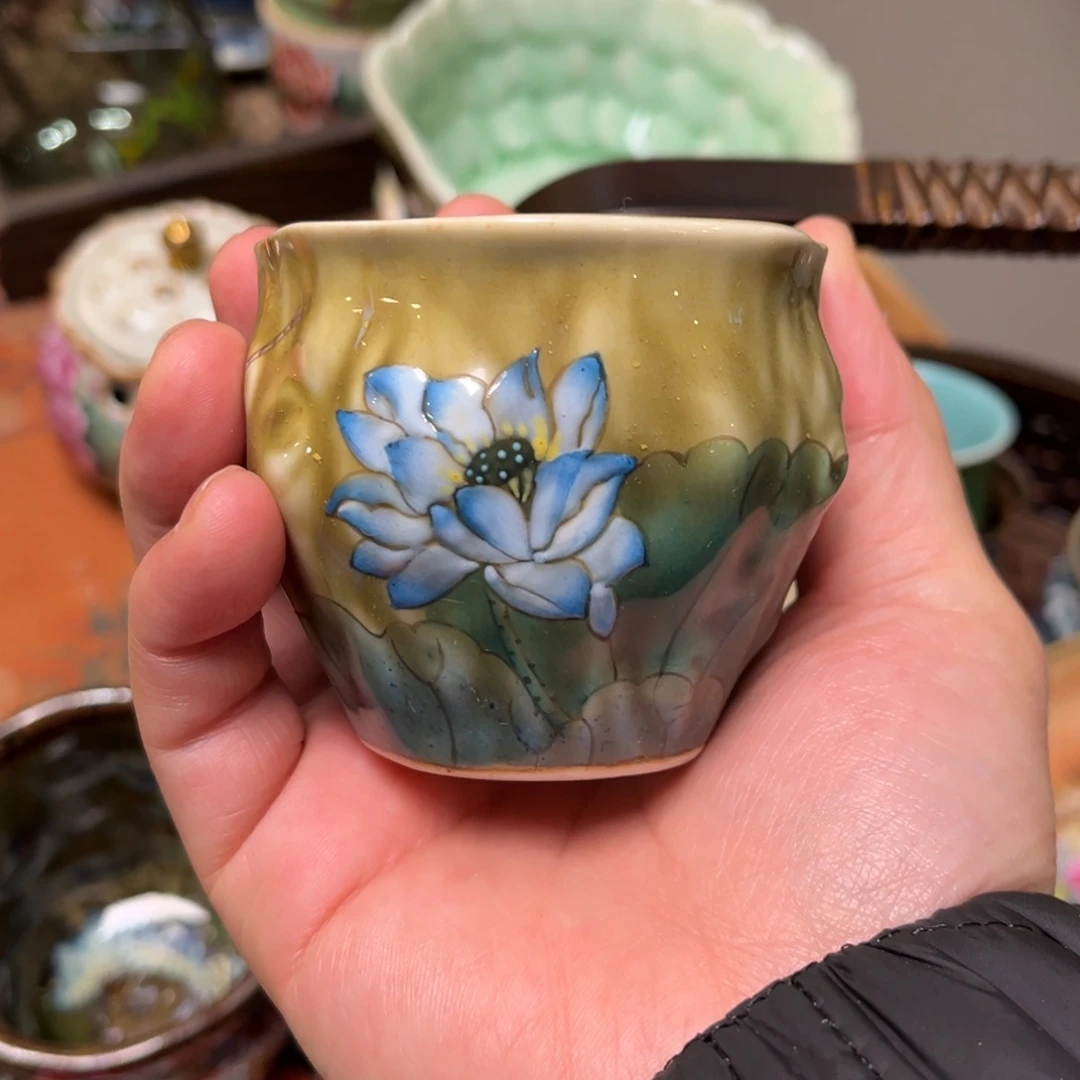 柴烧手工手绘陶瓷