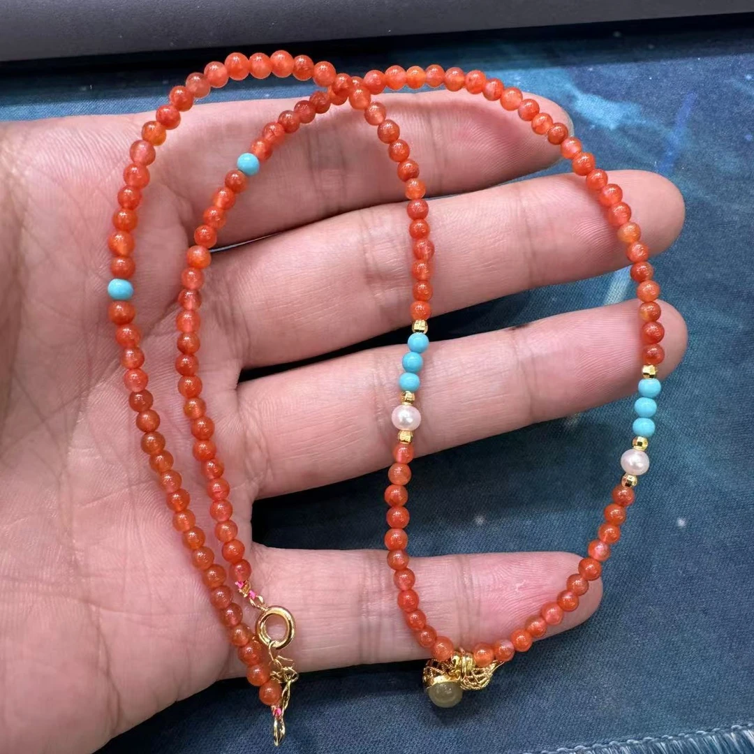 【SG】南红小米珠葫芦配件精致项链