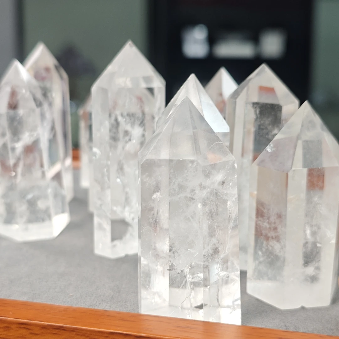 【书记甄选】天然白水晶晶柱  多样性发一件