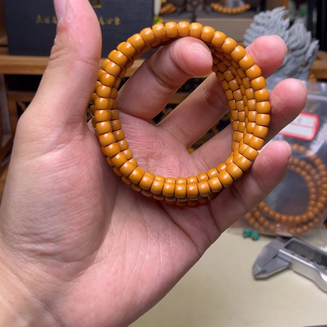 橄榄核手串/手链【听松】sss橄榄核核尖@@单圈6.0