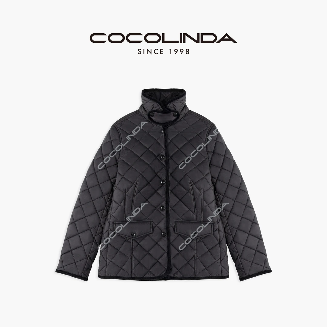 COCOLINDA | “一件过冬” 英伦老钱风保暖【收身款】菱格棉服 C1222