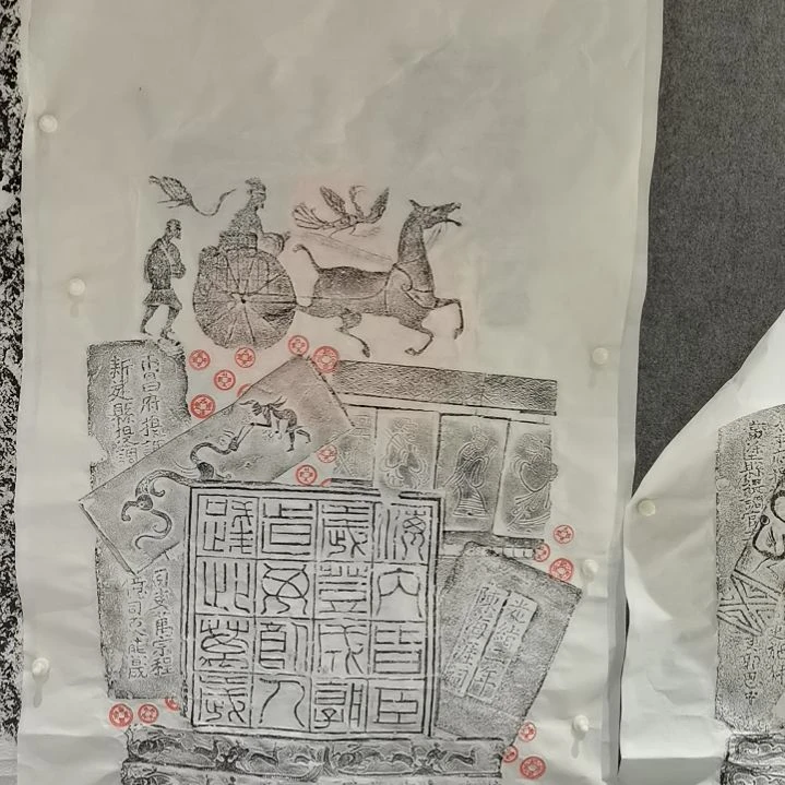 昌化石印石锦灰堆拓片一张四尺整纸大尺寸