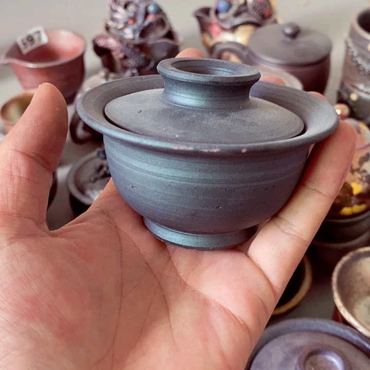 柴烧茶具陶瓷杯子