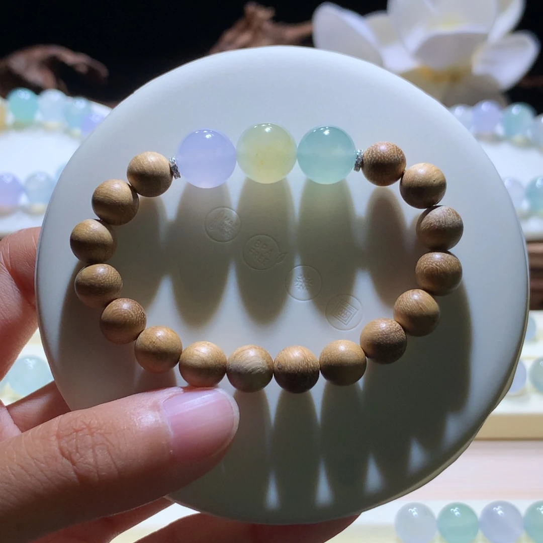 未镶嵌手串翡翠梦幻马卡龙11m m