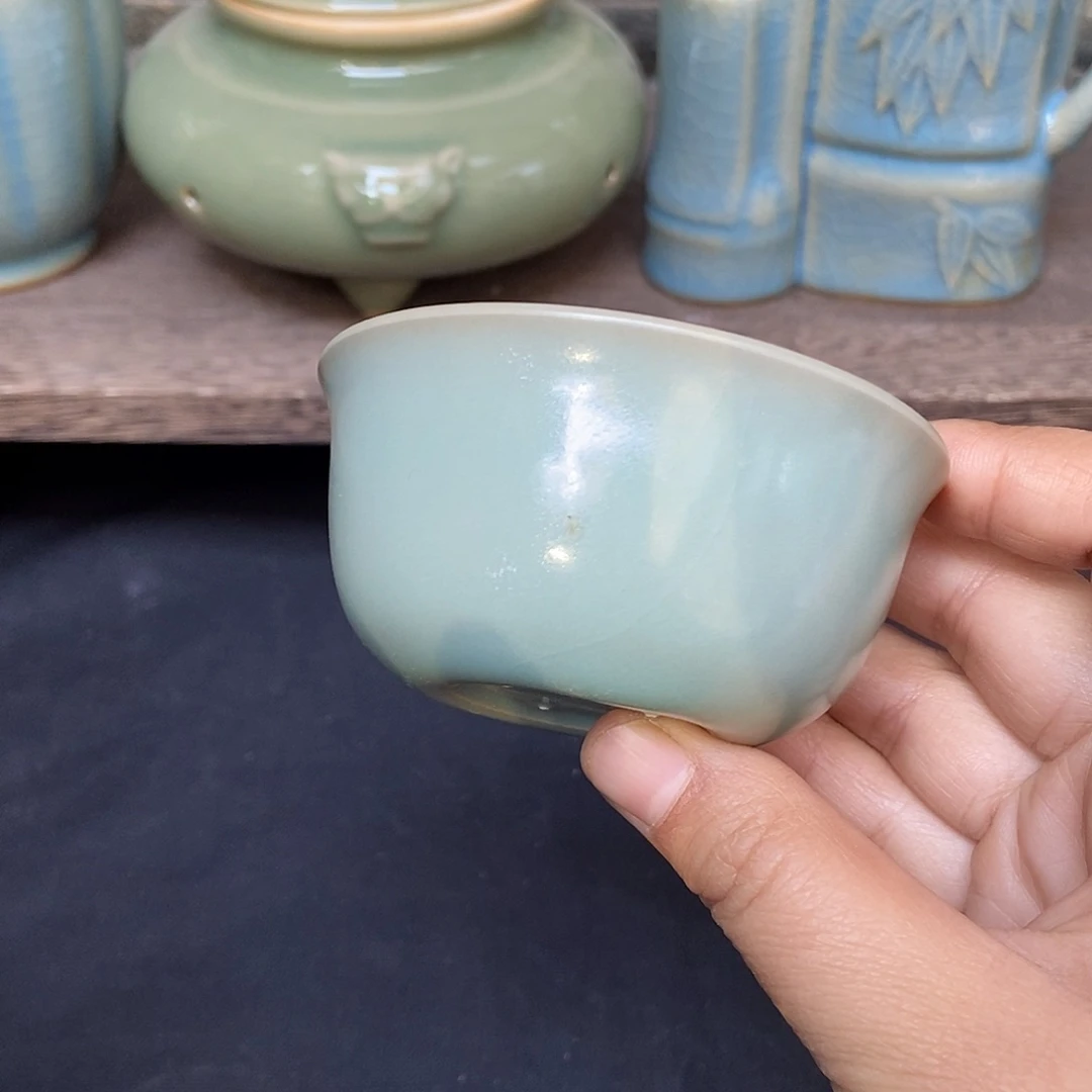 瑕鸡缸杯原矿汝瓷