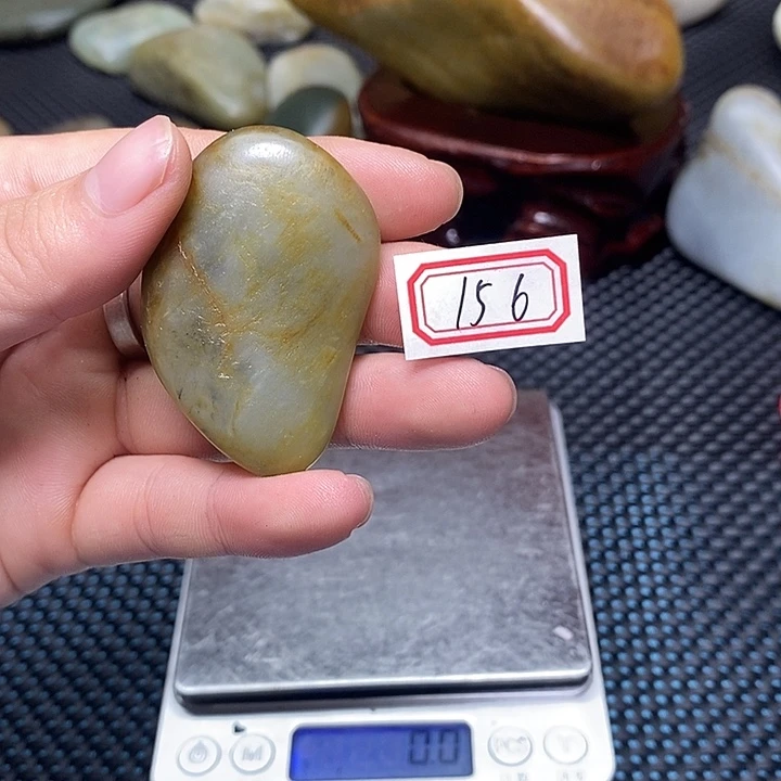 和田玉未镶嵌挂件156