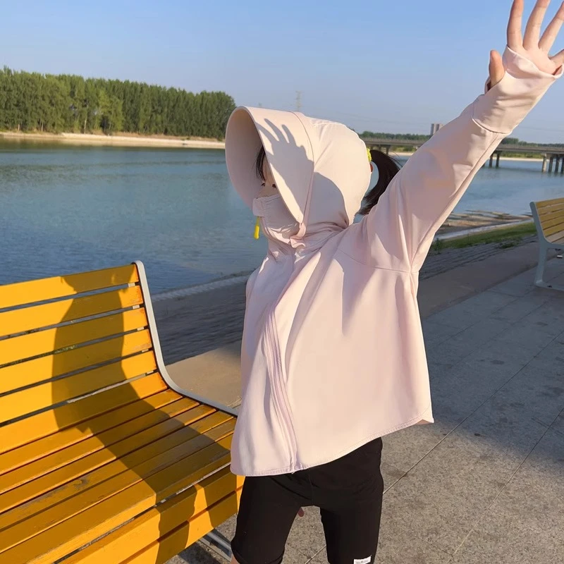 儿童防晒衣女童男童2025新款夏季轻薄款防紫外线凉感大帽檐防晒服