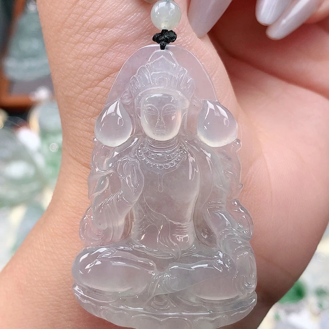 颈饰未镶嵌翡翠观音