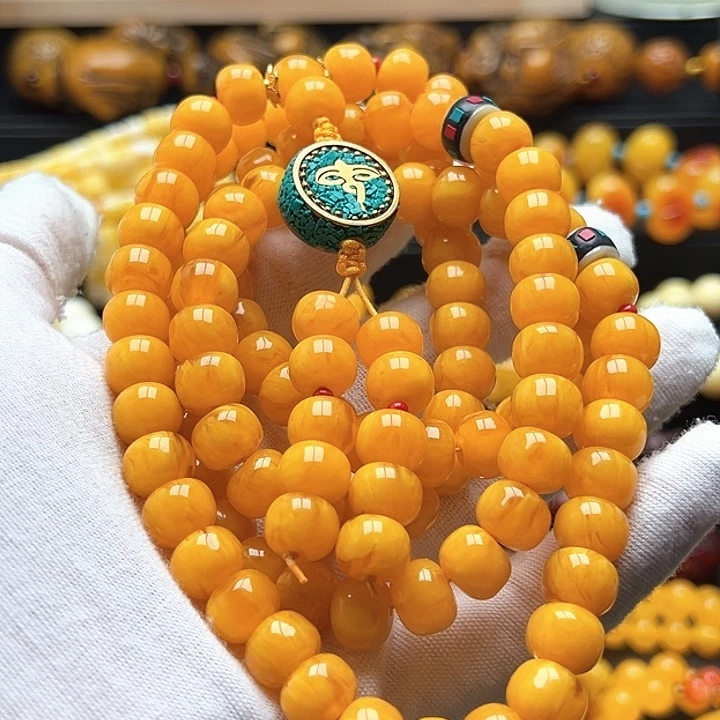 蜜蜡未镶嵌颈饰项链