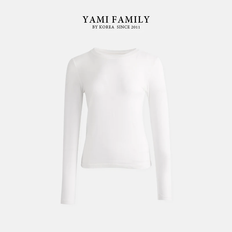 大连亚美 GZYB-TX-AP81女长袖辣妹风T恤正肩打底衫运动白色瑜伽