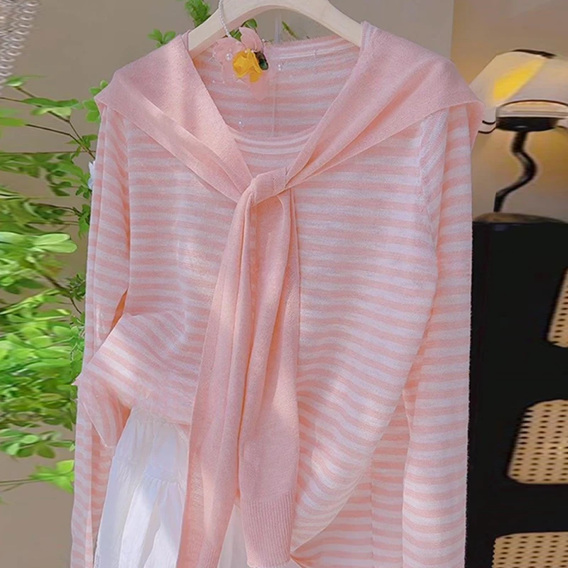 设计感圆领拼接针织衫女2025年春秋季新款韩版时髦显瘦开衫上衣潮