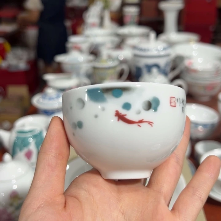 醴陵高温瓷釉下手绘80毫升