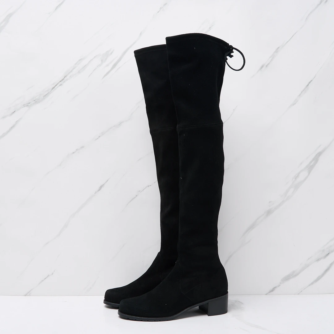 Stuart Weitzman女士翻毛皮过膝长靴SWGS00061