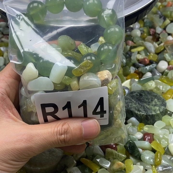 蛇纹石玉未镶嵌鱼缸石